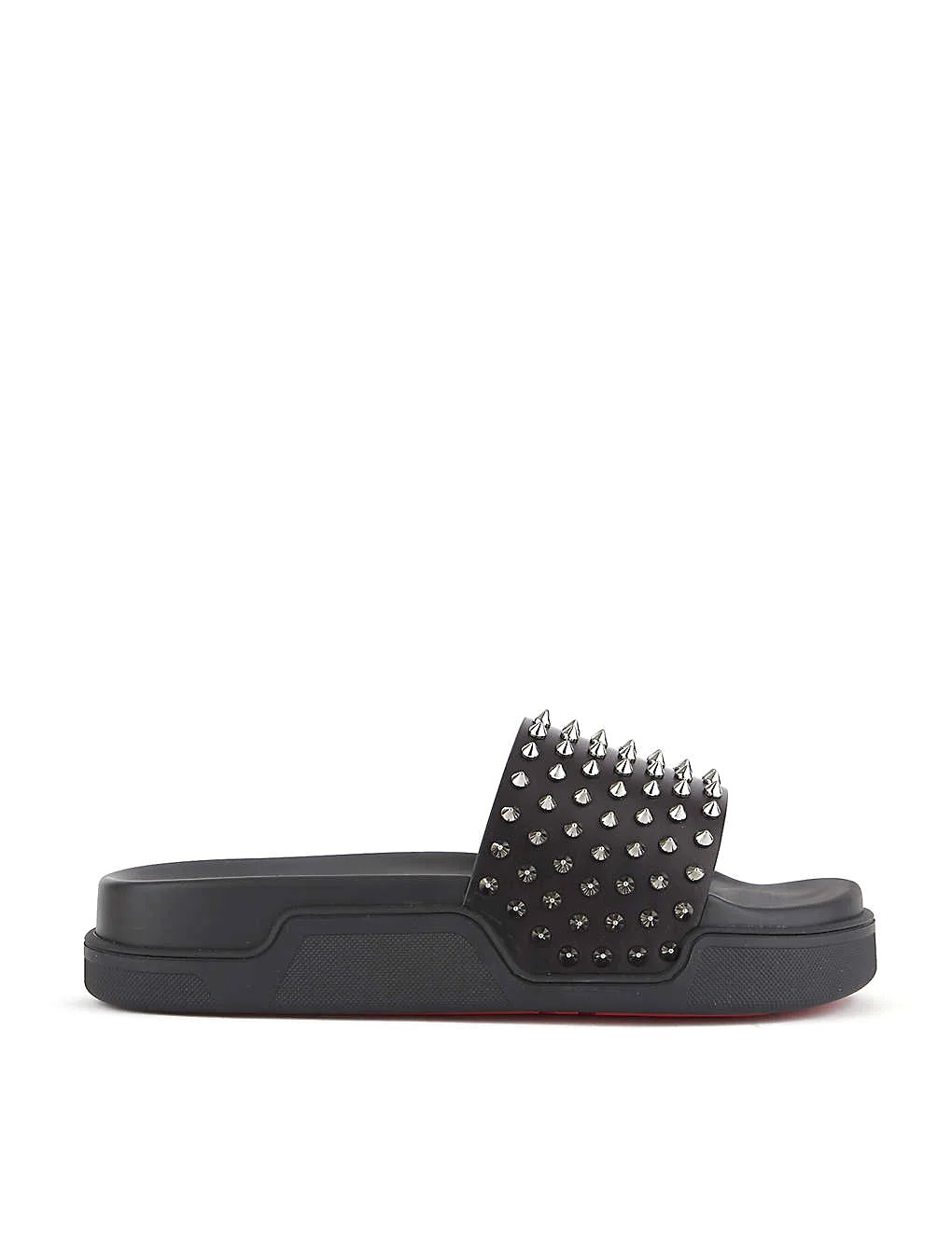 DÉP CHRISTIAN LOUBOUTIN Pool Fun leather sliders