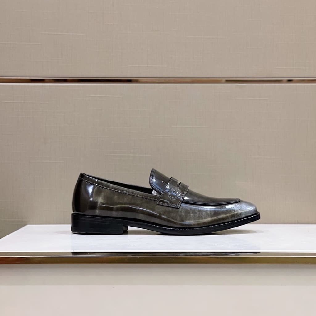 GIÀY SALVATORE FERRAGAMO LOAFER BLACK TOP QUALITY SHOES AAA