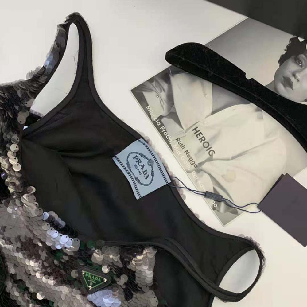 Váy Prada Sequin Embellished Cigaline Minidress