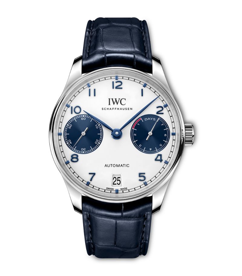 Đồng hồ IWC Stainless Steel Portugieser Automatic mặt số màu trắng