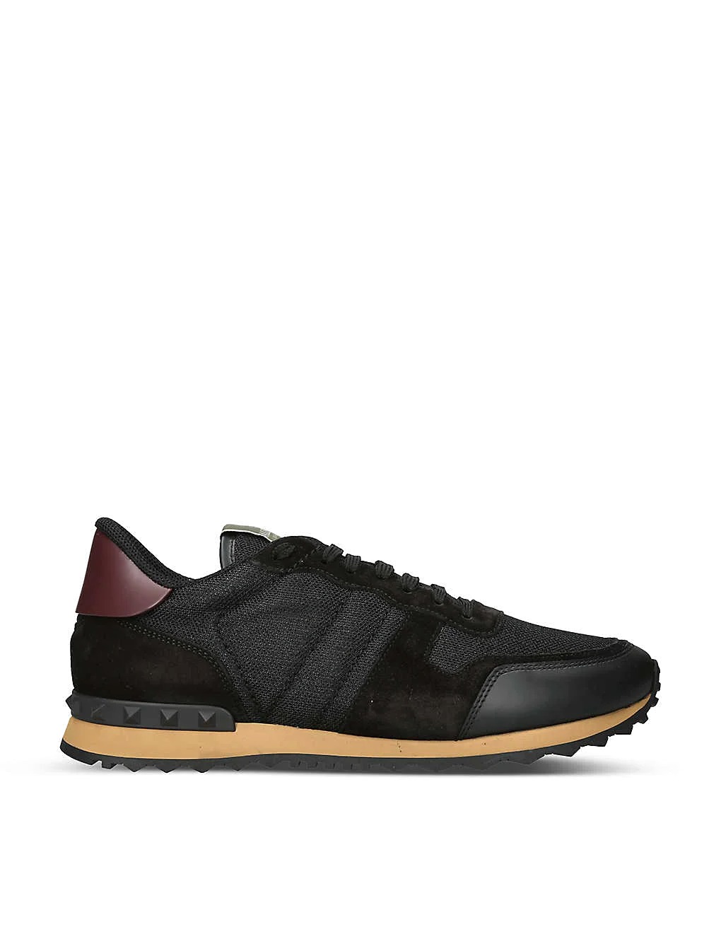 GIÀY VALENTINO GARAVANI Rockrunner leather, suede and mesh low-top trainers