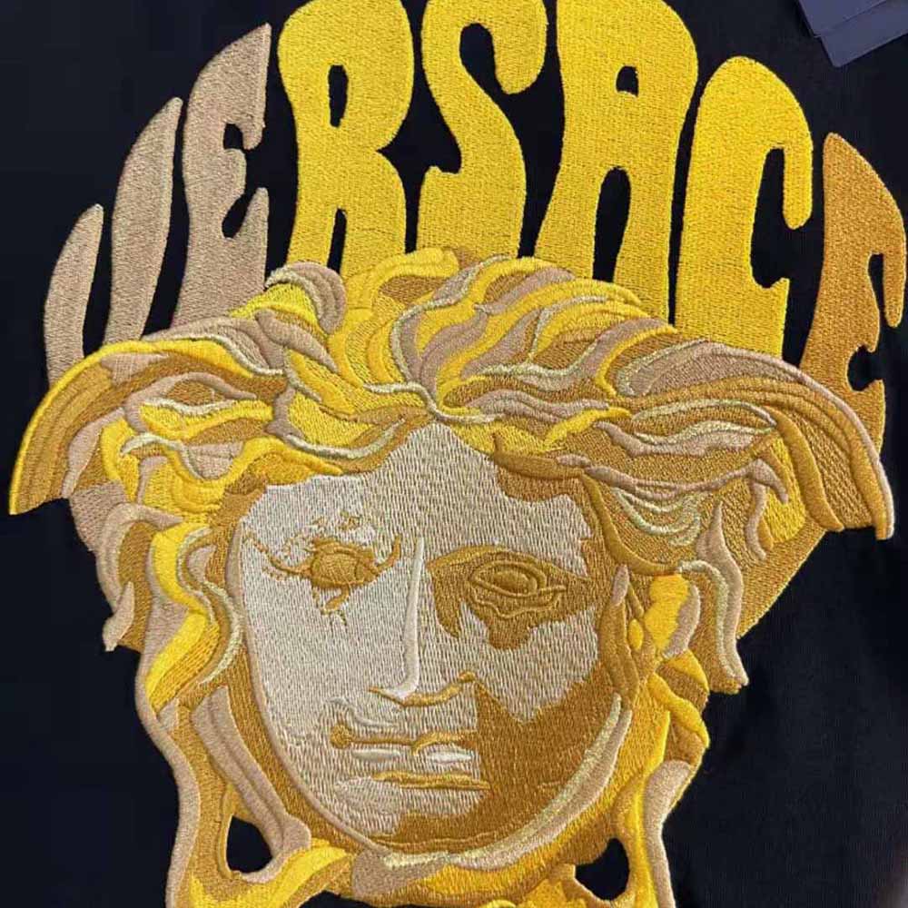ÁO Versace Medusa Music T-Shirt in Cotton-Black