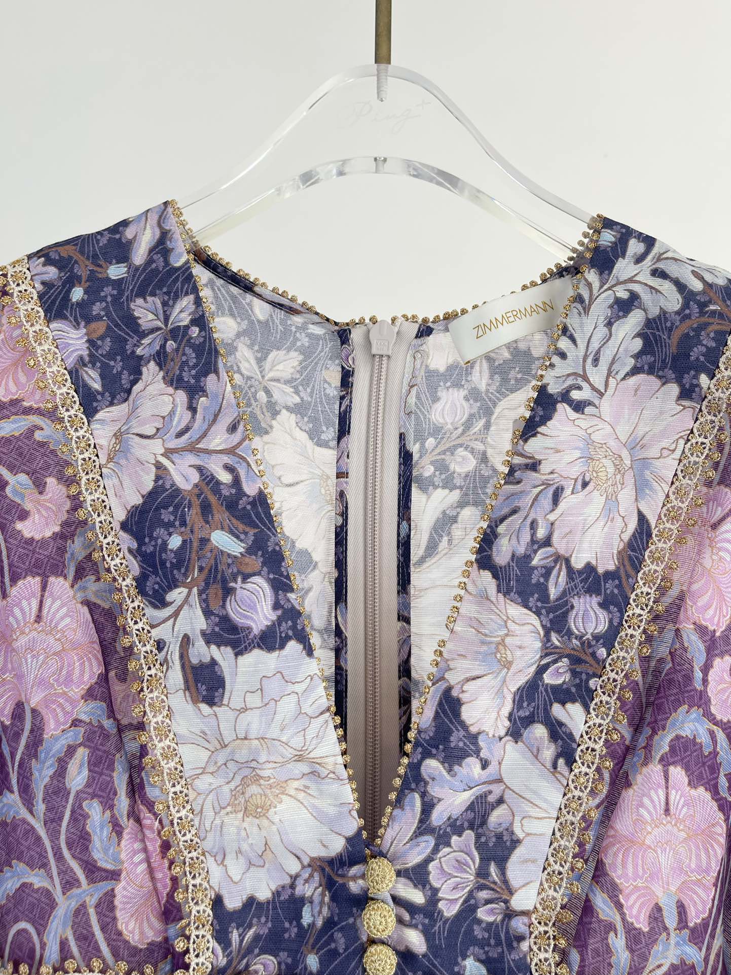 VÁY ZIMMERMANN Flower Mid Vintage Dress