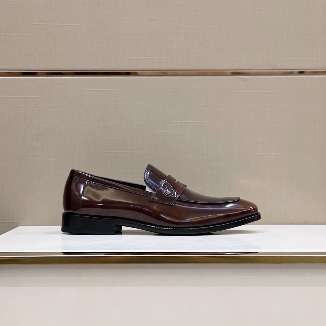 GIÀY SALVATORE FERRAGAMO LOAFER BROWN TOP QUALITY SHOES AAA