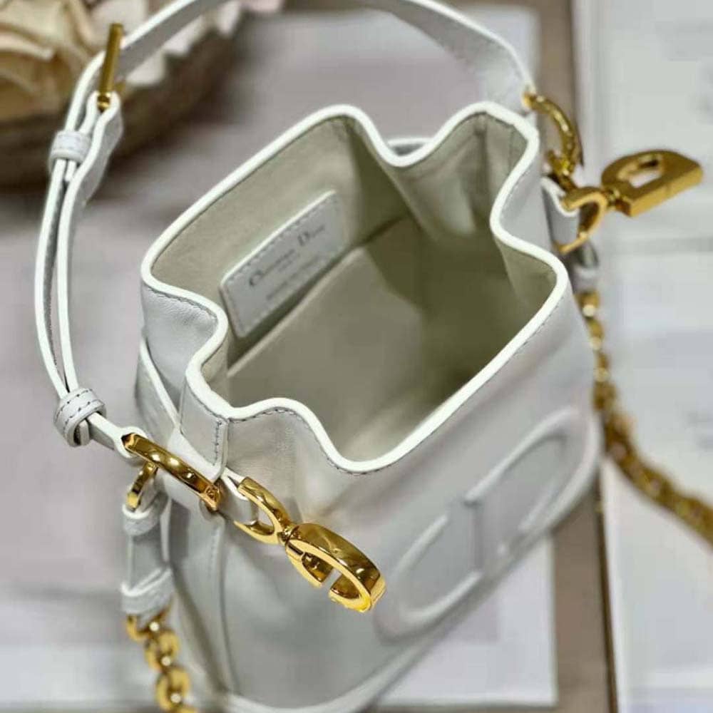 Túi Dior Women Small C’est Dior Bag Latte CD-Embossed Calfskin