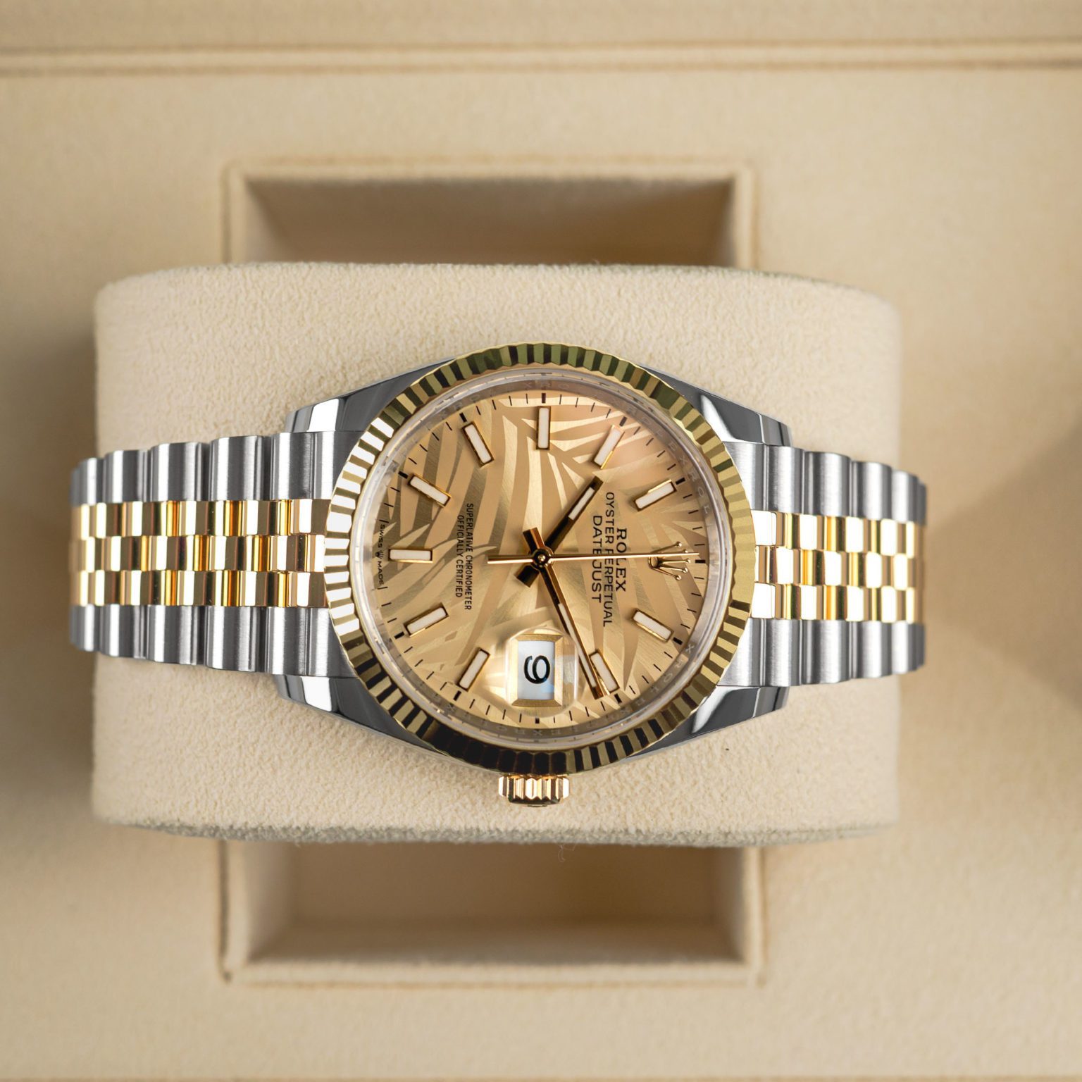 ĐỒNG HỒ ROLEX Datejust Champagne Palm 2021