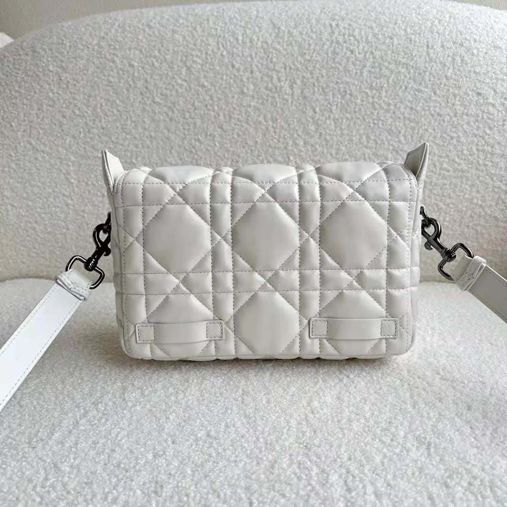 TÚI Dior Women Small Diorcamp Bag Latte Macrocannage Calfskin Top Quality