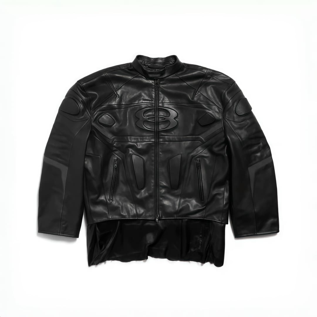 ÁO BALENCIAGA BIKER LEATHER JACKET TOP QUALITY AAA