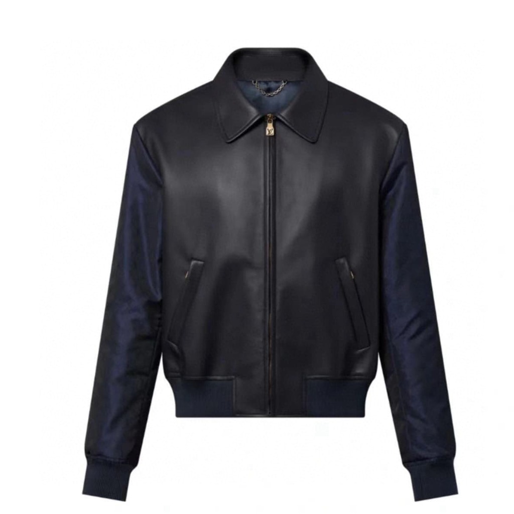 ÁO LOUIS VUITTON BOMBER LEATHER JACKET TOP QUALITY AAA