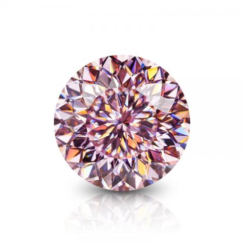 KIM MOISSANITE Màu hồng Sakura Pink Moissanite Diamond Round cut  (giá liên hệ)