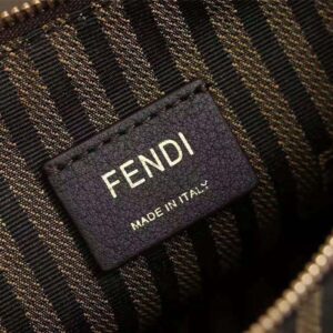 TÚI Fendi Women Wallet on Chain with Pouches Leather Mini-Bag-Brown