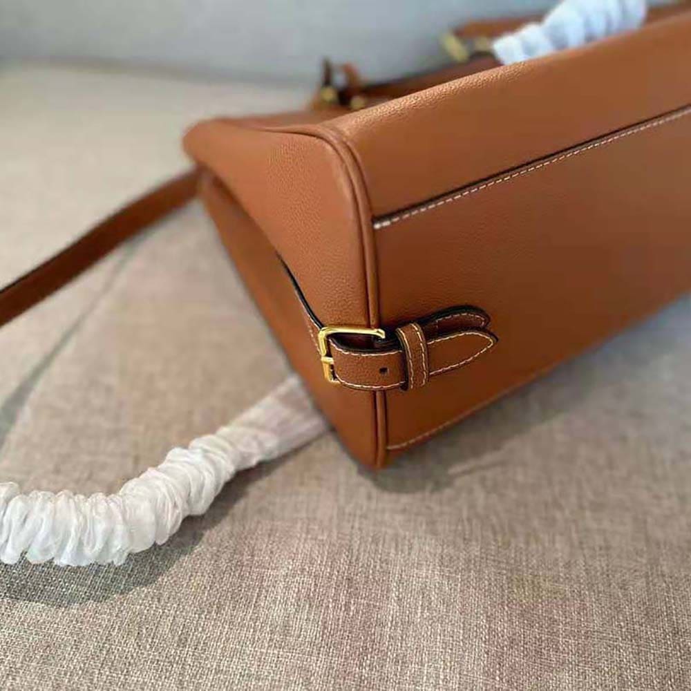 TÚI Celine Women Medium Appoline Bag in Supple Calfskin-Brown