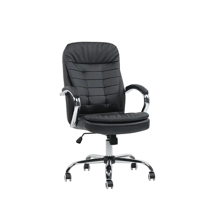 GHẾ VĂN PHÒNG LƯNG CAO DA ĐEN EQ5015B