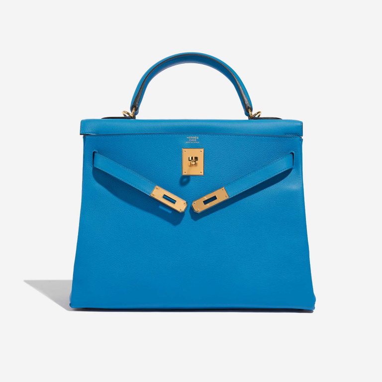 TÚI Hermès Kelly 32 Evercolour Blue Frida Gold Buckle khóa vàng