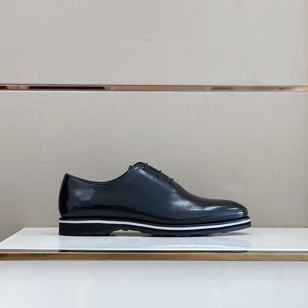 GIÀY BERLUTI OXFORD BLACK HANDMADE TOP QUALITY SHOES AAA