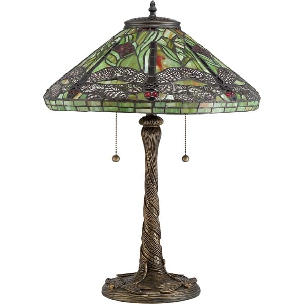 ĐÈN BÀN TIFFANY CHUỒN CHUỒN RỪNG QUOIZEL