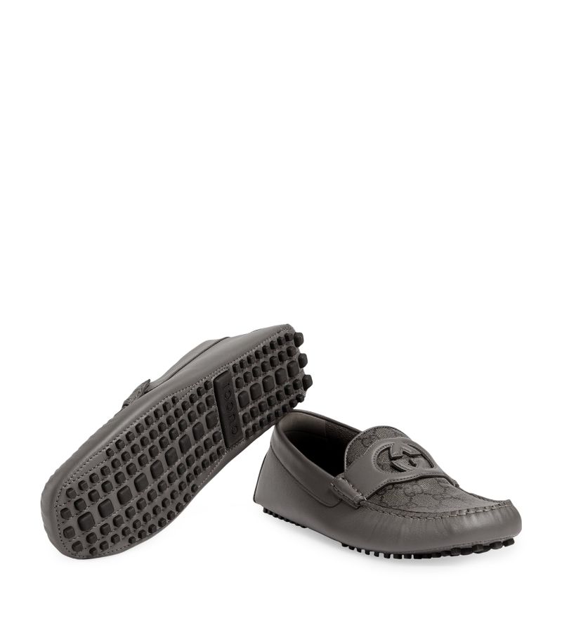 GIÀY GUCCI  Leather Driver Loafers