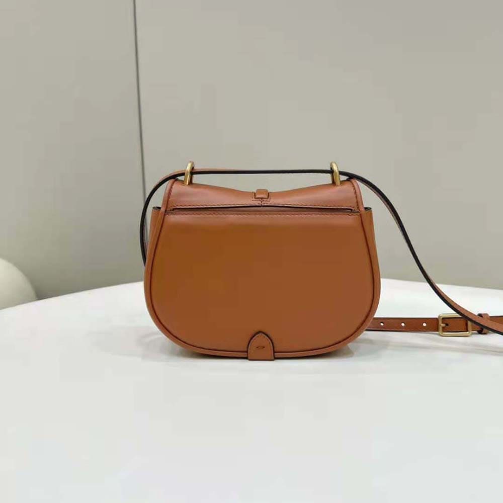 TÚI FENDI Women C’mon Mini Brown Leather Bag