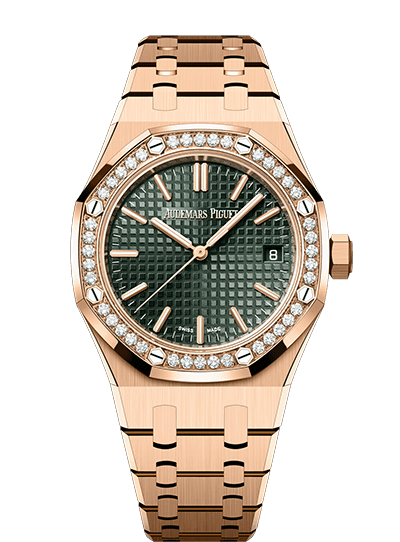 Đồng hồ Ademars Piguet Royal Oak Selfwinding mặt số màu xanh olive