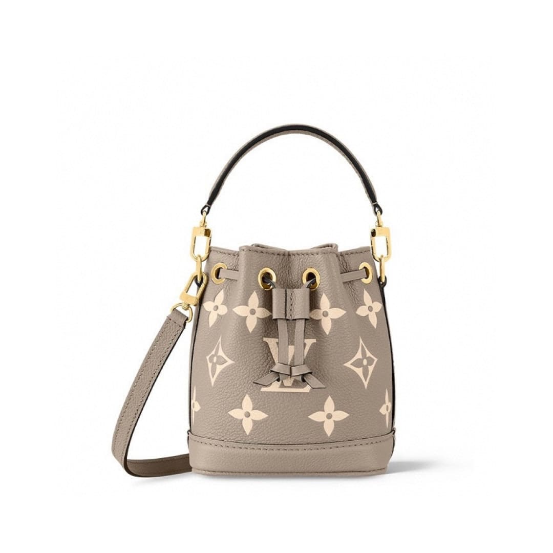 TÚI LOUIS VUITTON NANO NOE BAG TOP QUALITY MÀU XÁM DA VOI