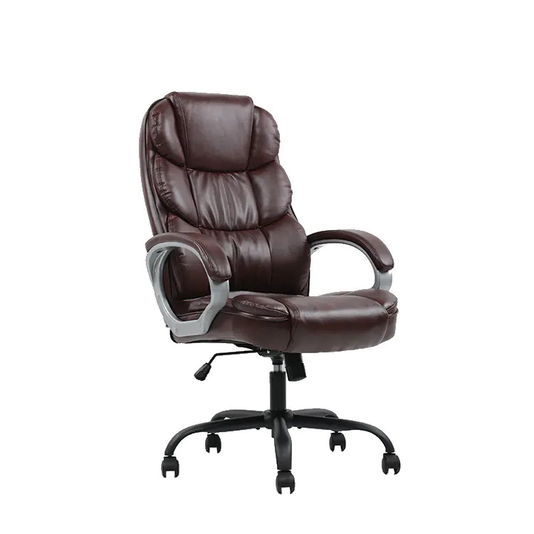 GHẾ VĂN PHÒNG LƯNG CAO DA MÀU NÂU EQ5012