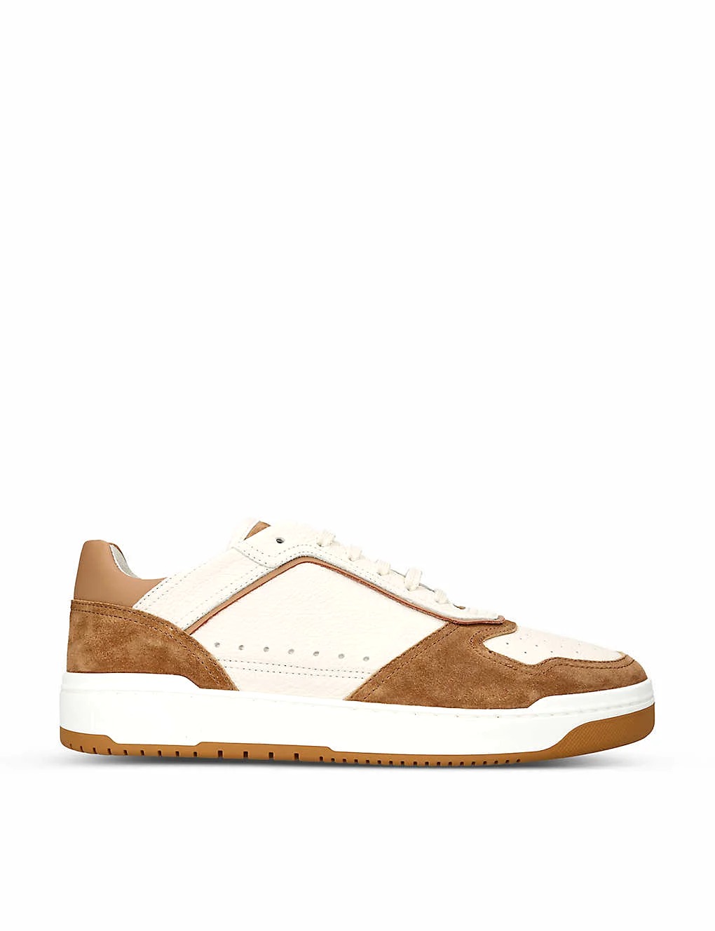 GIÀY BRUNELLO CUCINELLI Slam leather and suede low-top trainers