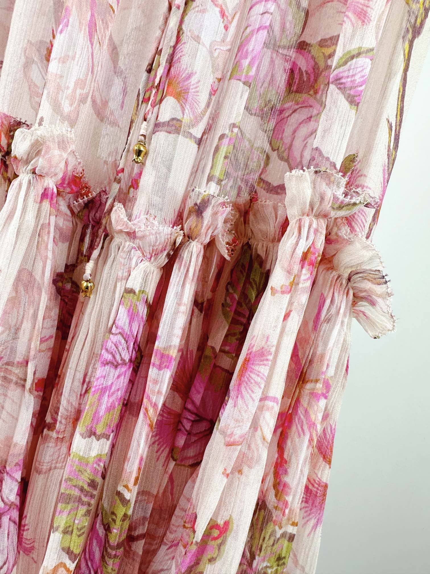 VÁY ZIMMERMANN Vintage Flower Long Sleeve Long Dress High Classy