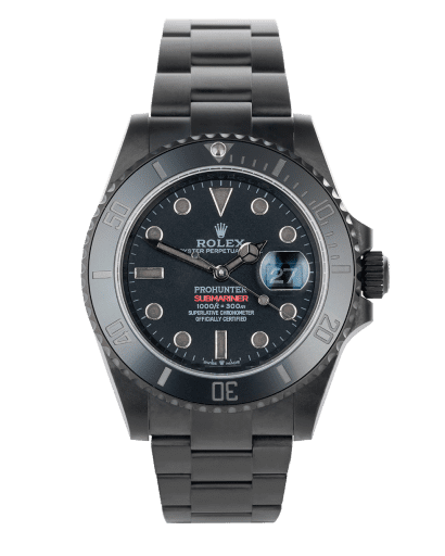 Đồng hồ Rolex Submariner Phantom Black Dial mặt số màu đen