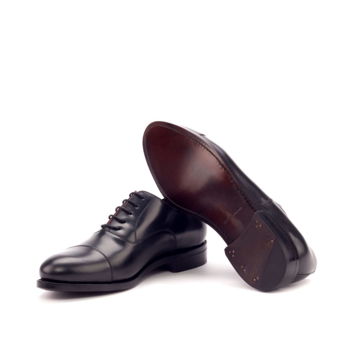 HENDERSON SHOES PERSONALIZATION BALDINI Classic Black Leather Oxfords HANDCRAFTED SHOES