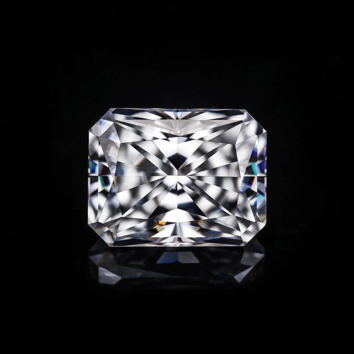 KIM CƯƠNG Radiant Cut Natural White Loose Moissanite Stone