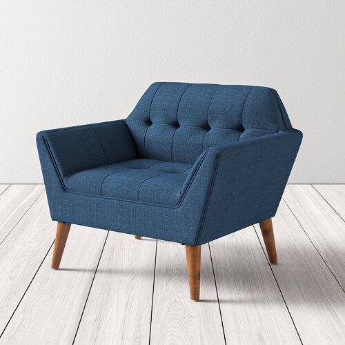 SOFA NỈ ĐƠN CHÂN GỖ TUSCAN Sofa