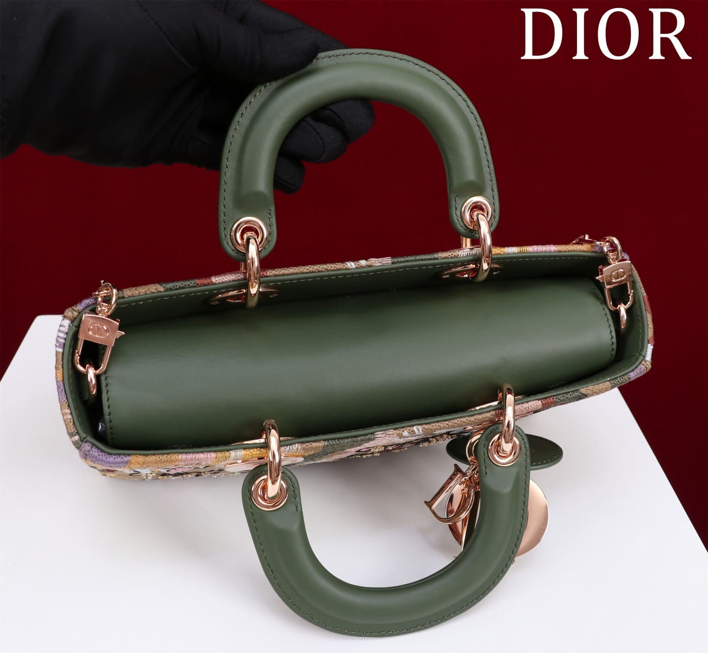 TÚI CHRISTIAN DIOR Lady-Joy embroidery flower colorful