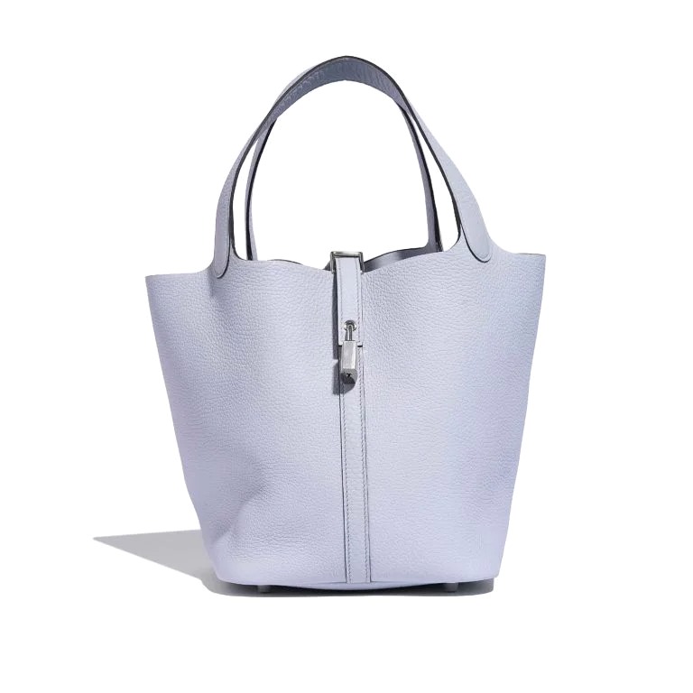 TÚI Hermès Picotin 22 Taurillon Clemence Blue Pale