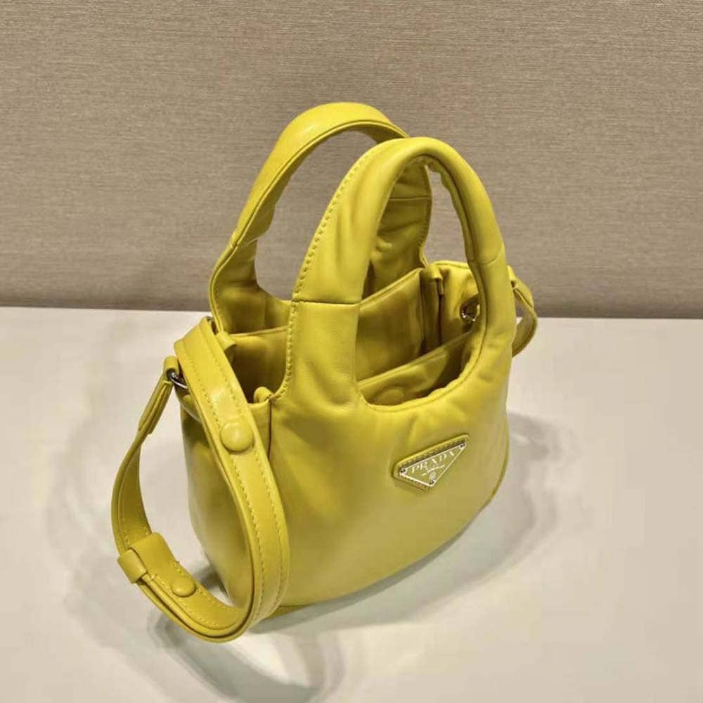 TÚI Prada Women Small Padded Prada Soft Nappa-Leather Bag-Yellow