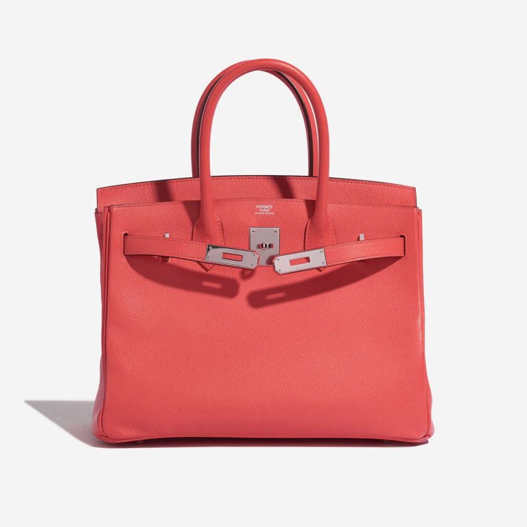 TÚI Hermès Birkin 30 Epsom Rouge Pivoine Silver Buckle khóa trắng