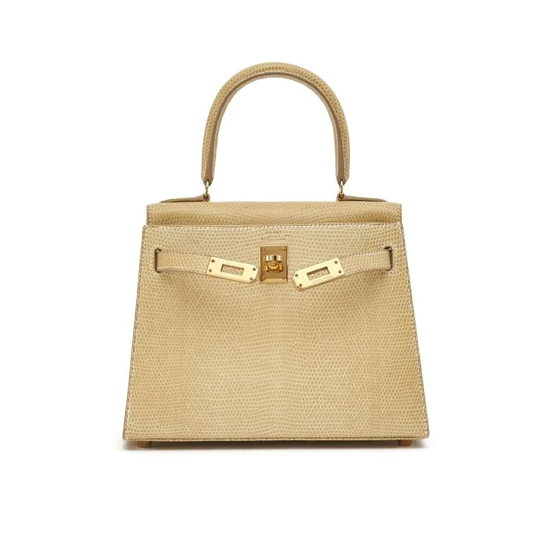 TÚI Hermès Kelly 20 Niloticus Lizard Parchemin Gold Buckle khóa vàng