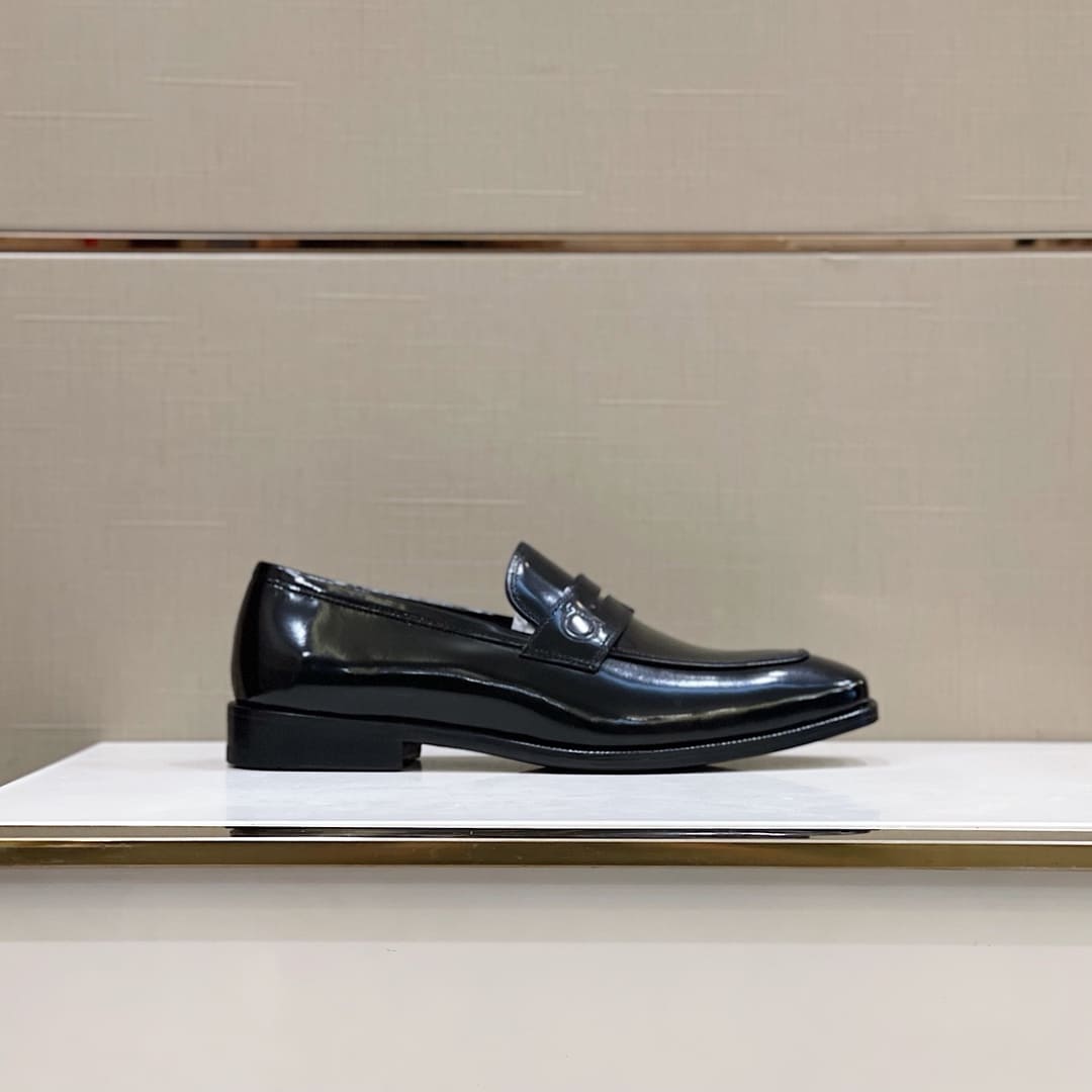 GIÀY SALVATORE FERRAGAMO LOAFER BLACK TOP QUALITY SHOES AAA