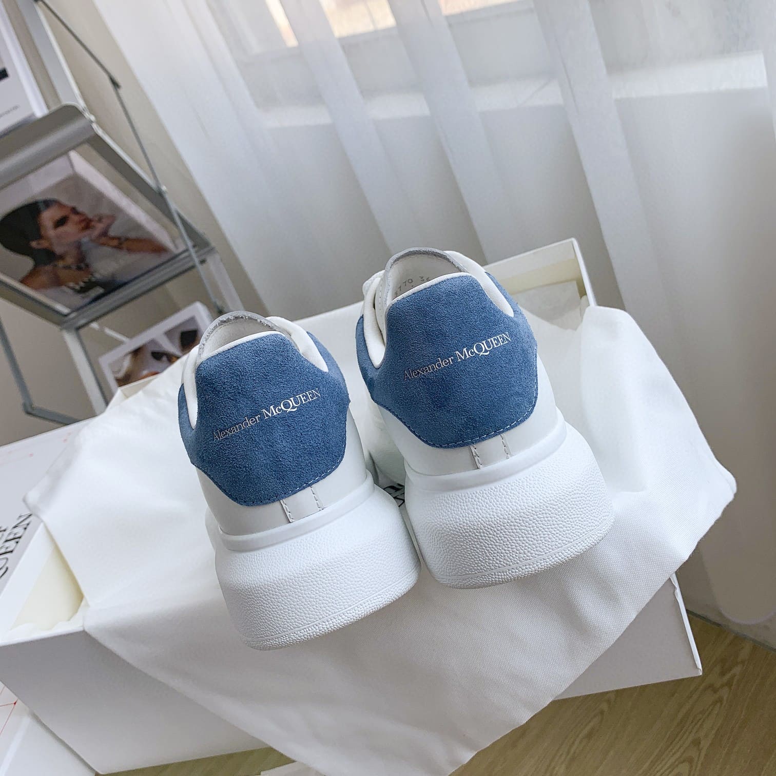 GIÀY ALEXANDER MCQUEEN SNEAKERS SHOES AAA UNISEX NAM VÀ NỮ DA BÊ HẢO HẠNG