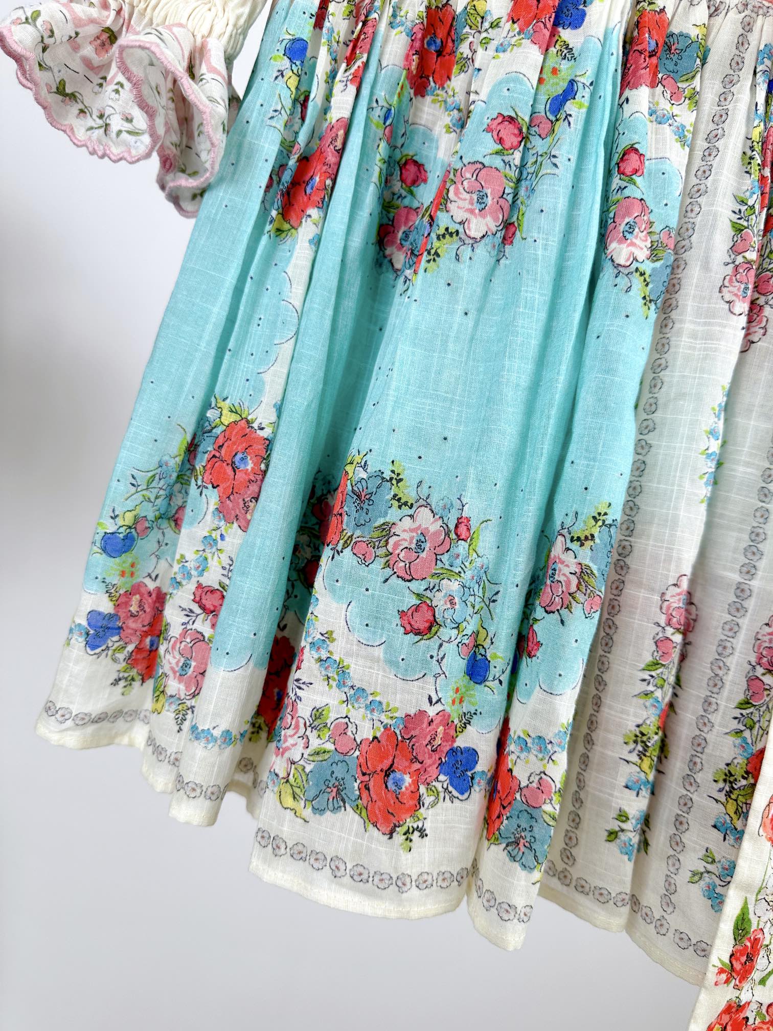 VÁY ZIMMERMANN Flower Mid Vintage Dress