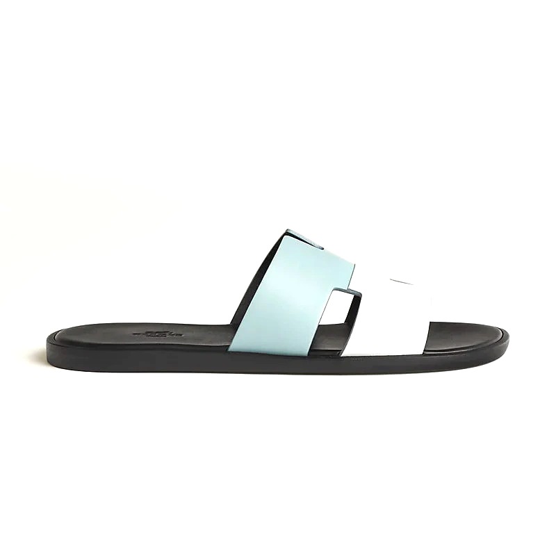 DÉP HERMES IZMIR EPSOM LEATHER Vert D'eau Blanc