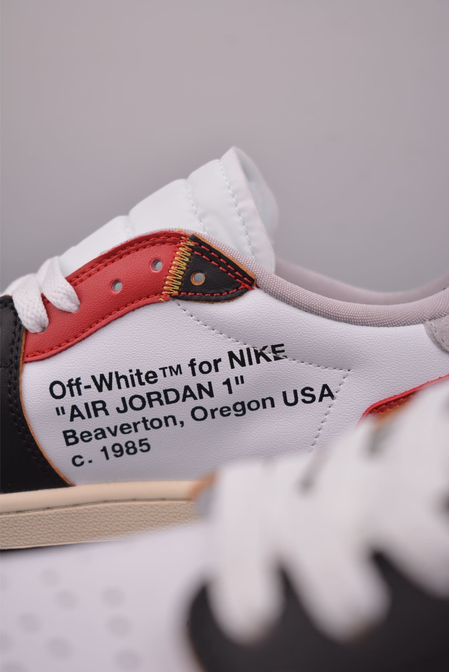 GIÀY OFF WHITE X TRAVIS SCOTT X UNION LA X AIR JORDAN 1 LOW ĐEN TRẮNG ĐỎ TOP QUALITY SHOES AAA
