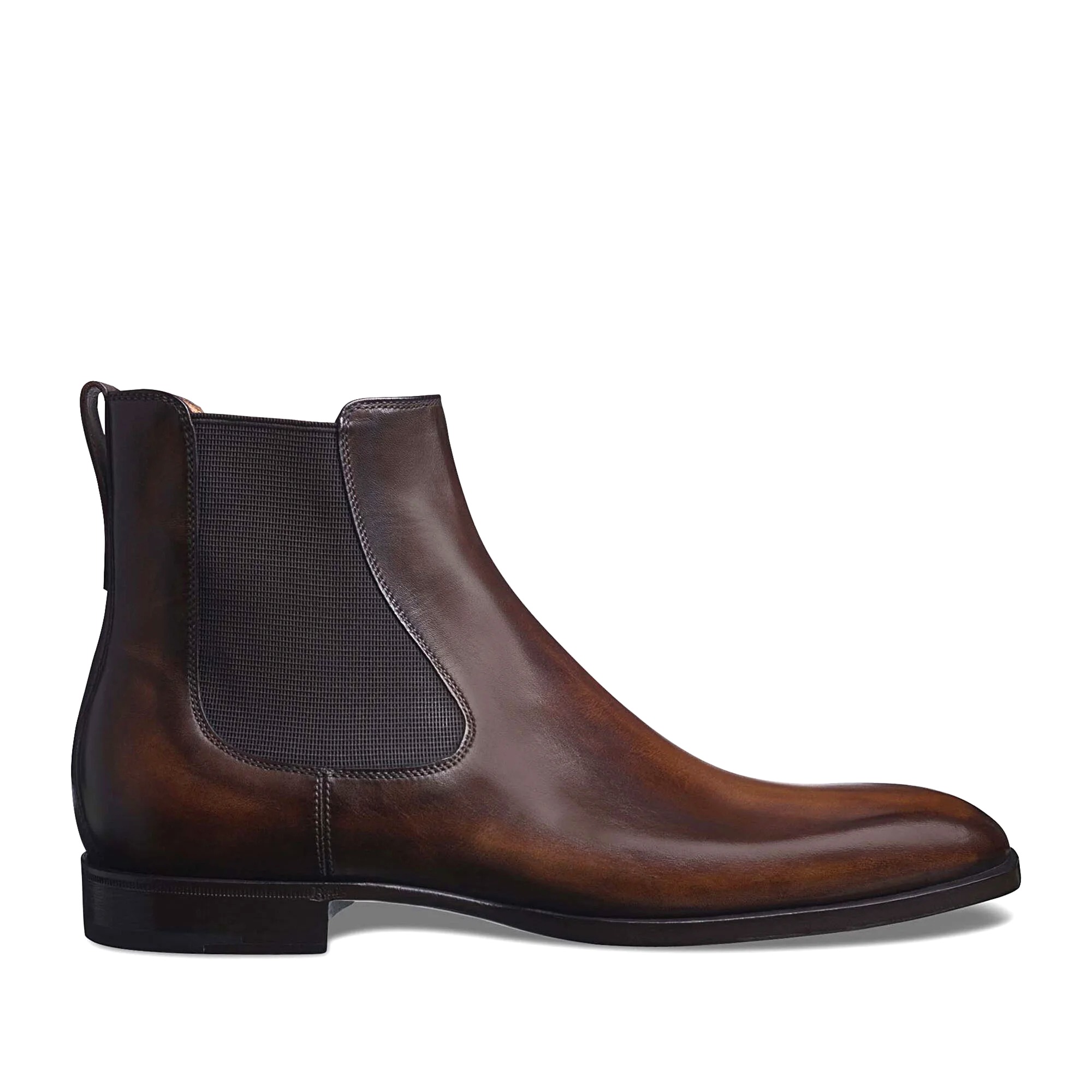 GIÀY BERLUTI Caractère Capri Leather Boot Tobbaco Bis
