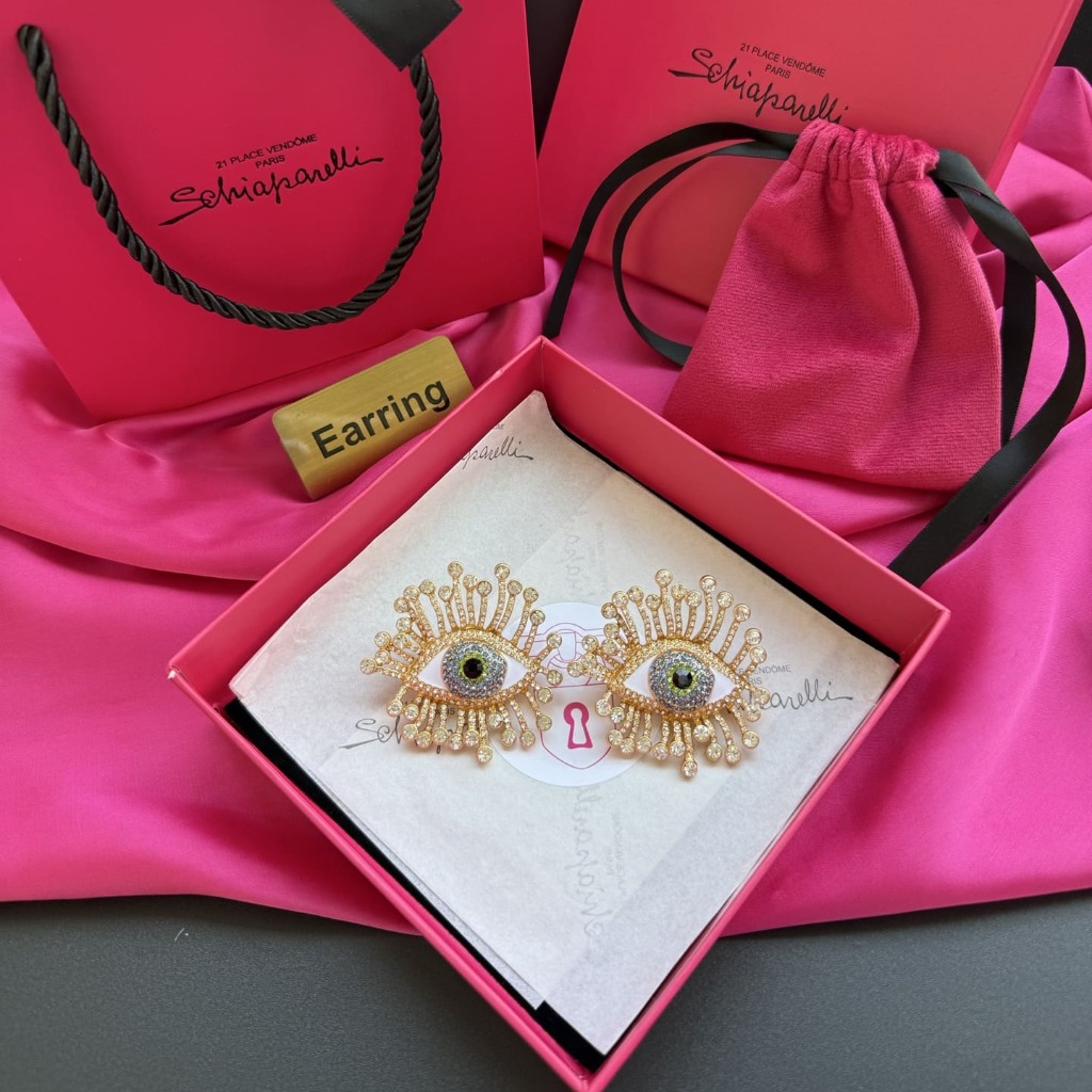 HOA TAI SCHIAPARELLI PARIS HÌNH CON MẮT