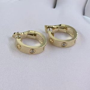 Bông tai Cartier Love rose gold kim cương Vàng hồng 18K