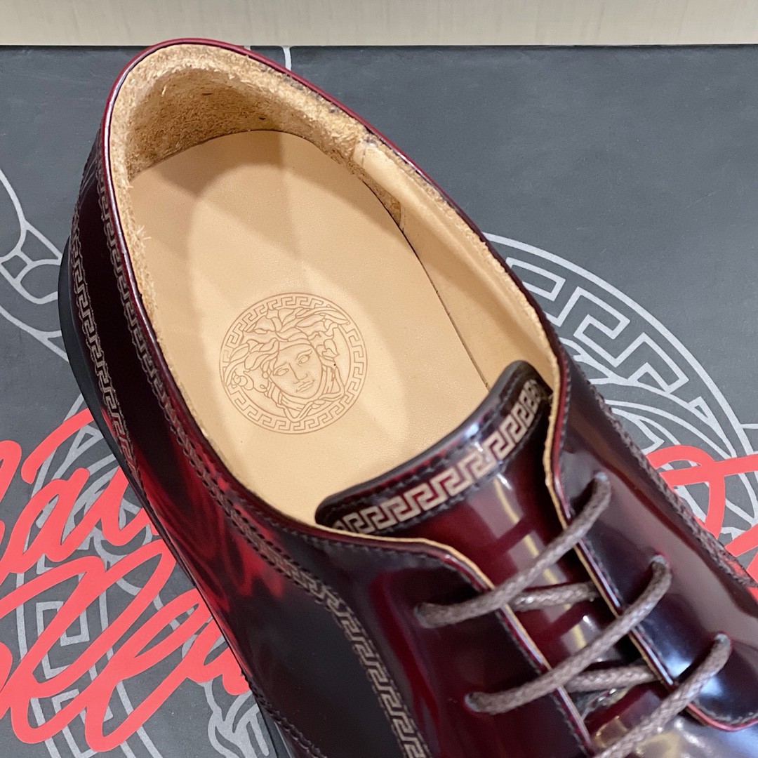 GIÀY VERSACE LEATHER BROGUES SHOES AAA