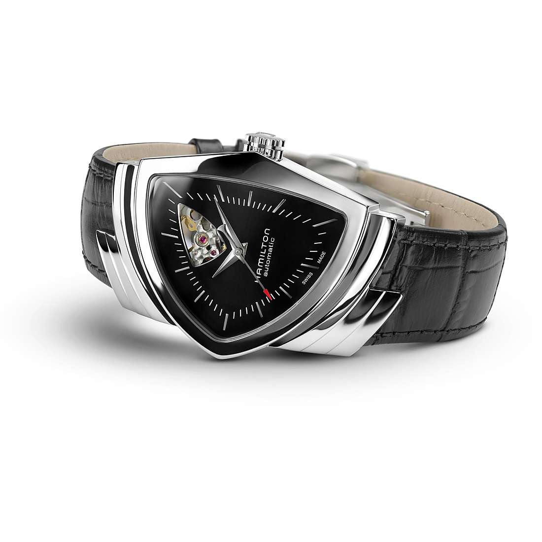 Hamilton Ventura Open Heart Automatic Shield Shaped Men Watch