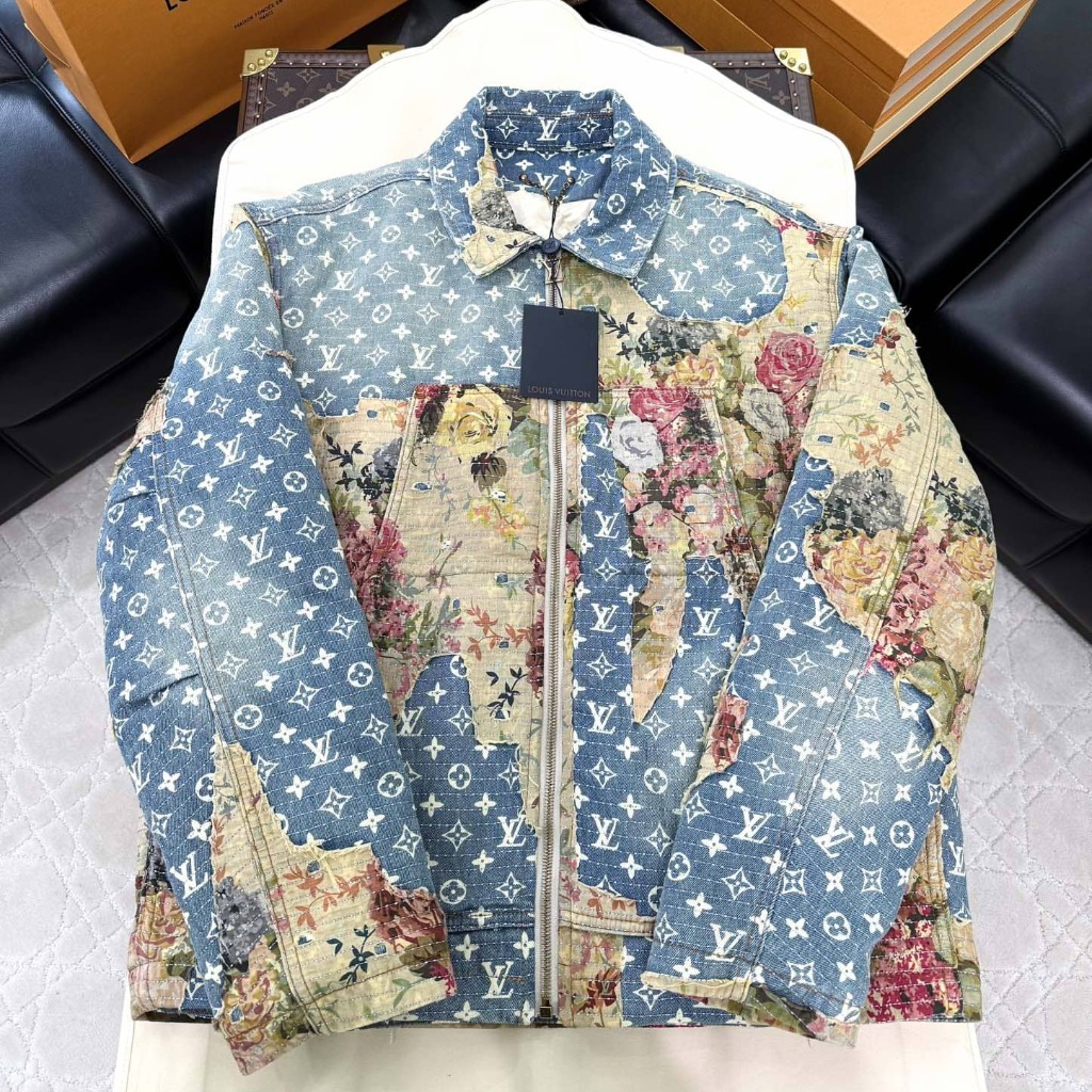 ÁO LOUIS VUITTON DENIM JACKET TOP QUALITY AAA