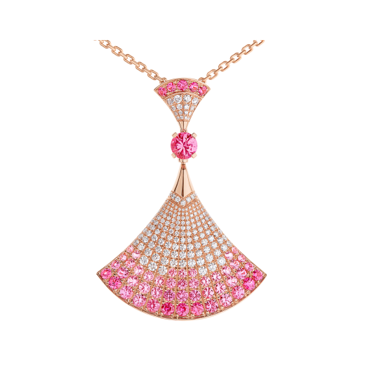 DÂY CHUYỀN BULGARI DIVAS’ DREAM PINK SAPPHIRE DIAMOND 18K ROSE GOLD