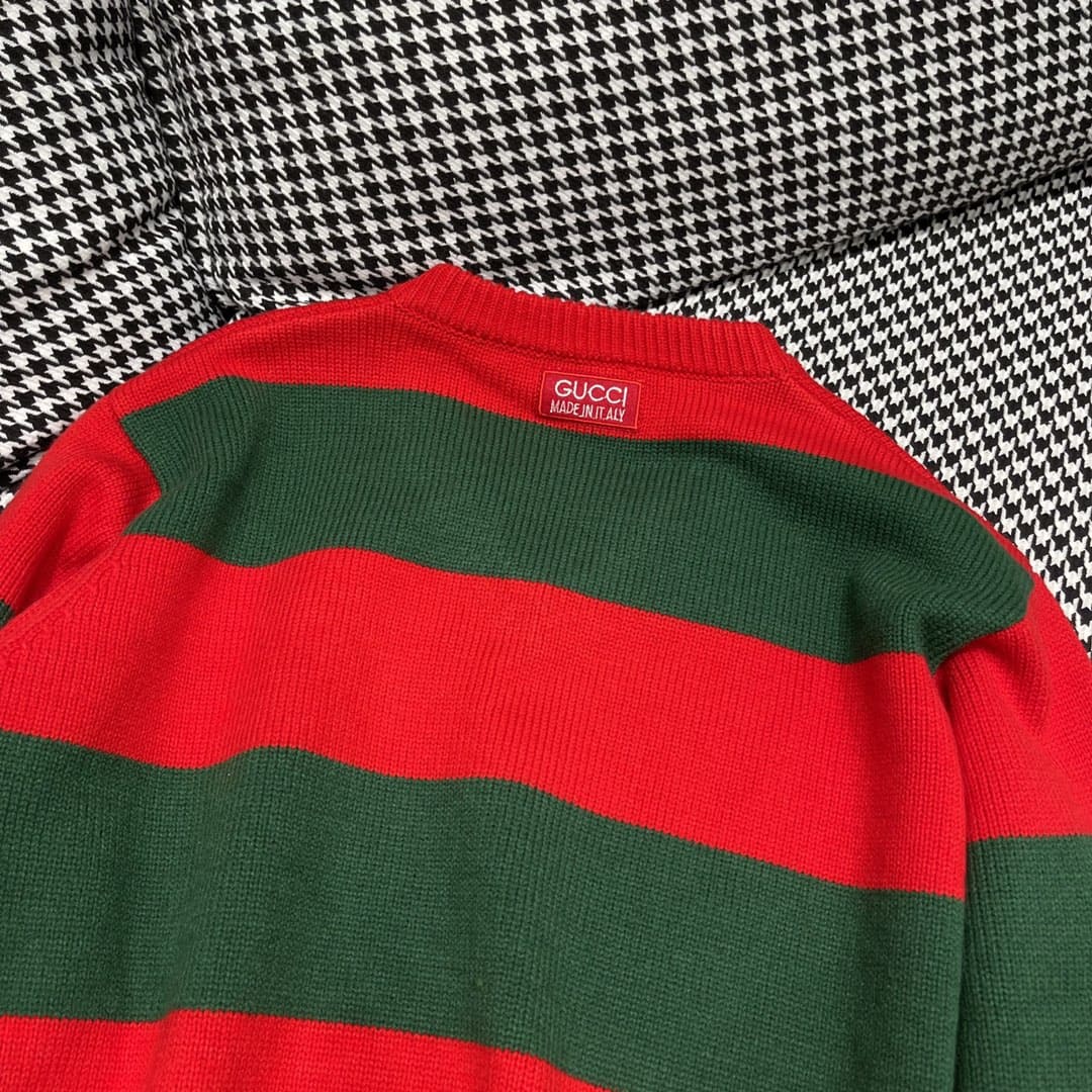 ÁO GUCCI GG V Neck Logo Sweater