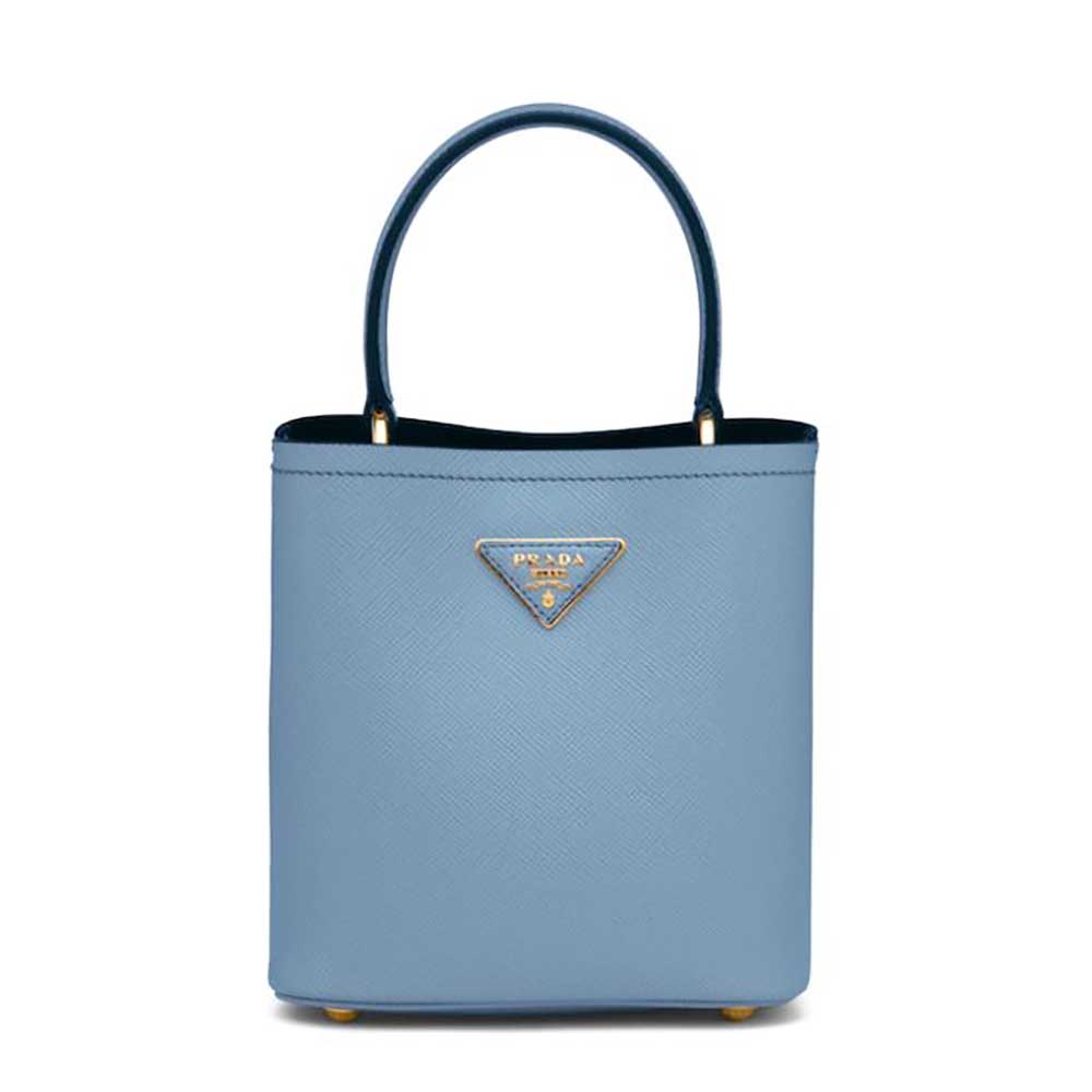 TÚI Prada Saffiano Leather Prada Panier Bag-Blue